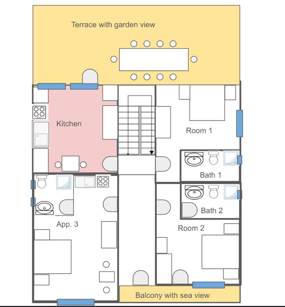 Superior Rooms Sea Side View راب المظهر الخارجي الصورة